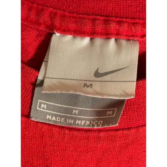 Vintage‎ Nike Red Side Swoosh Shirt Medium M - Picture 5 of 8